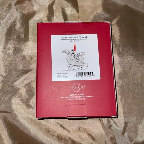 Lenox Silver Gems Ornament - Picture 3 of 8